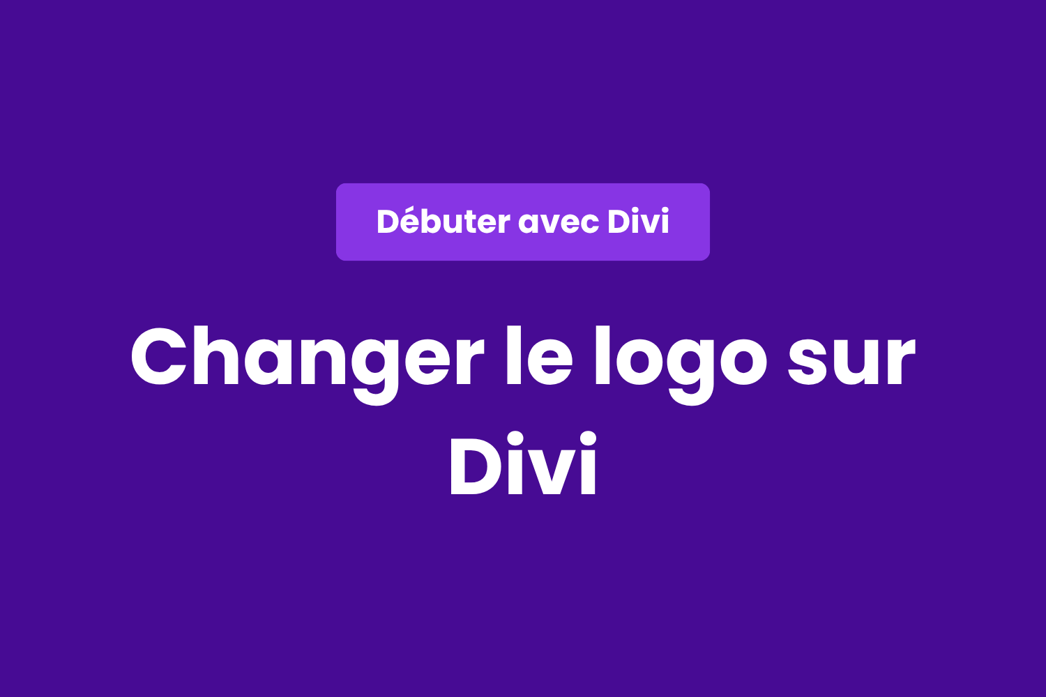 Changer le logo de son site avec Divi