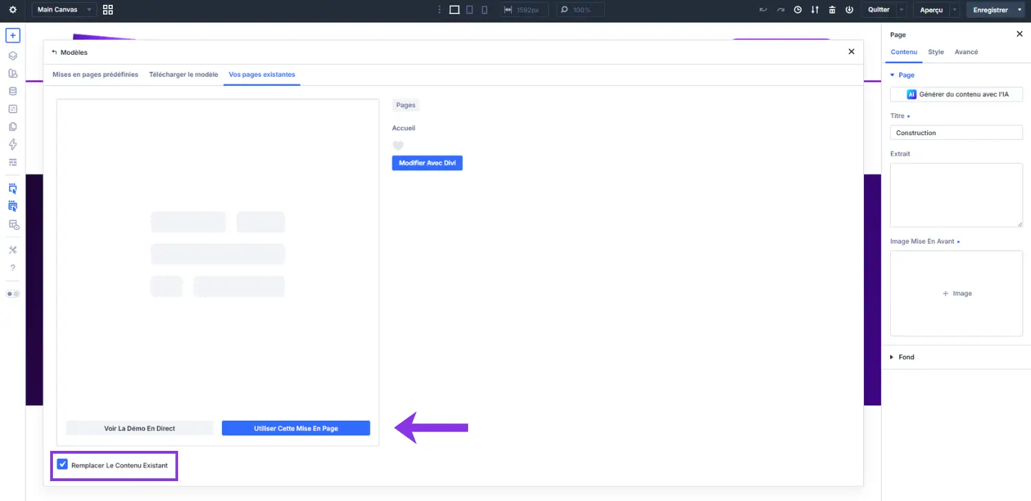 Cloner une page d'un site